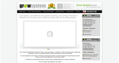 Desktop Screenshot of growsystem.ch