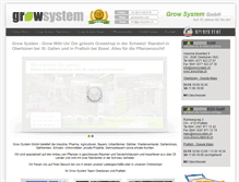 Tablet Screenshot of growsystem.ch